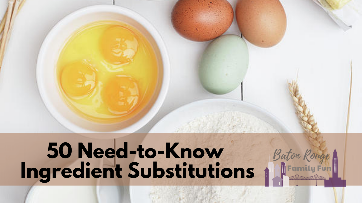 50 Need To Know Ingredient Substitutions Printable 1320