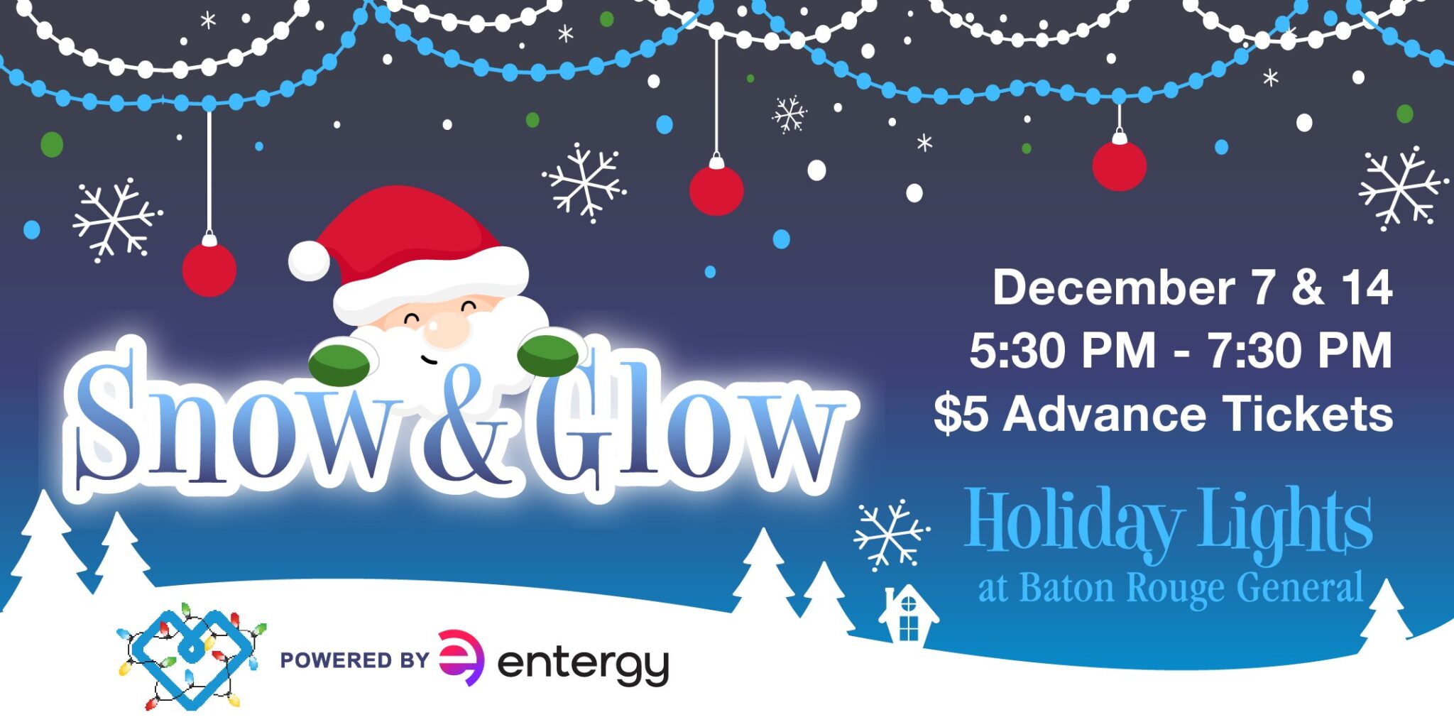 Baton Rouge Holiday Lights Snow & Glow Event