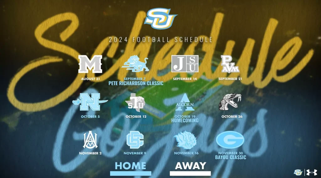 Southern University Football Schedule